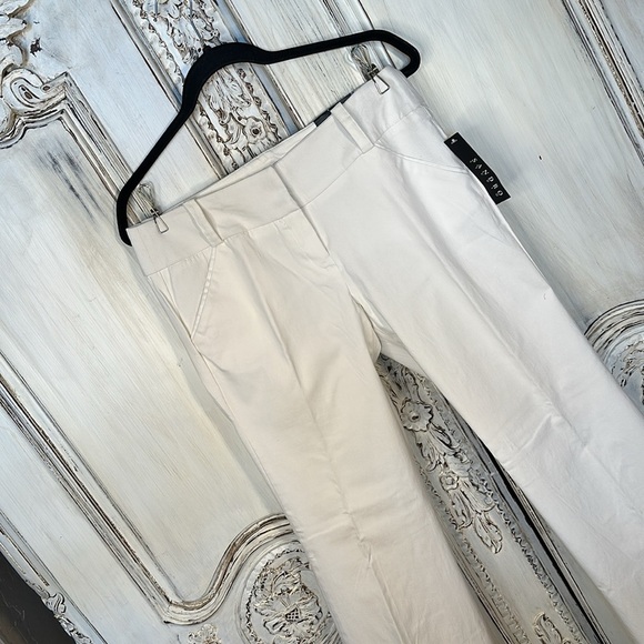 Sandro Modern Fit Soft White Trousers Old Money Basics Wide Leg NWT Size 8 - Picture 2 of 12